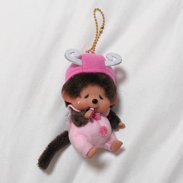 몬치치 라지 페이스 SS 버터플라이 키링