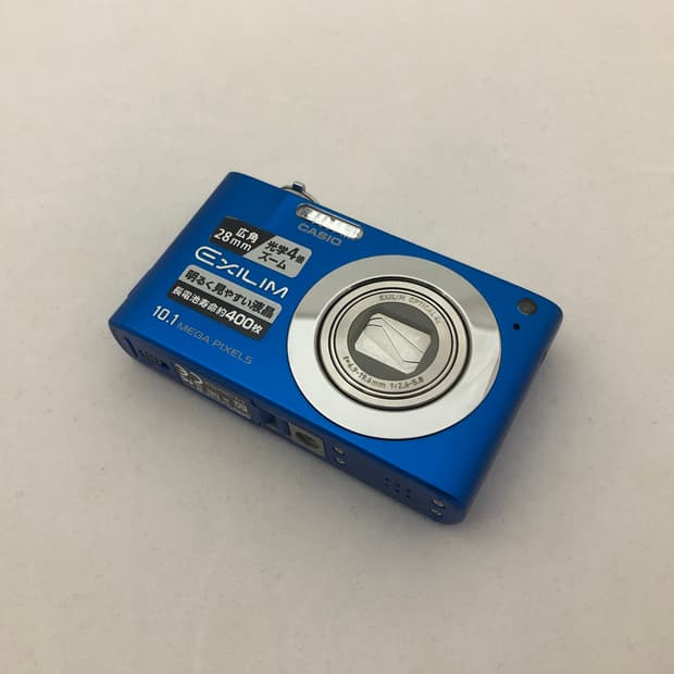 카시오 엑슬림 EX-Z100 블루 빈티지 디카 카메라