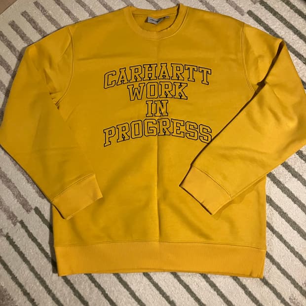 칼하트wip 디비전 스웻셔츠 맨투맨 옐로우 L