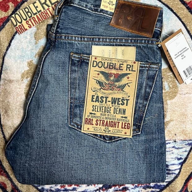 더블알엘 (RRL) 스트레이트핏 힐스뷰 셀비지 진