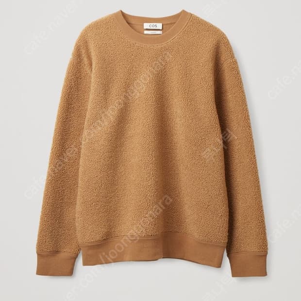 COS 릴렉스핏 테디 부클 맨투맨 