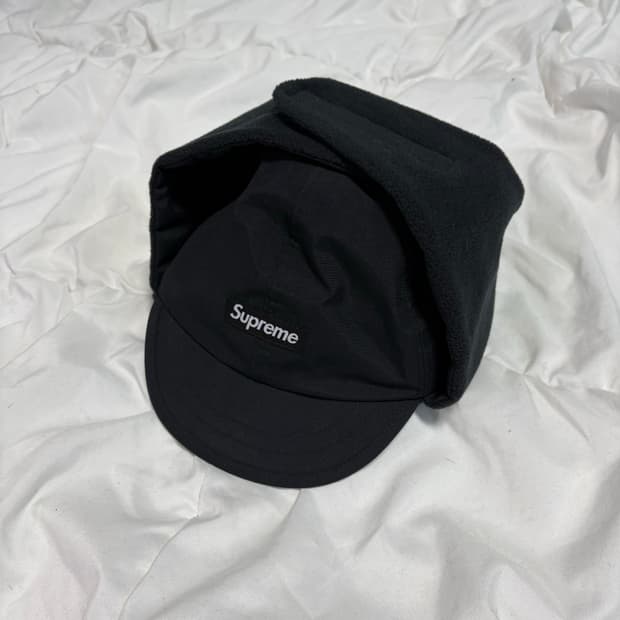 [M-L] 슈프림 고어텍스 이어 플랩 캡 블랙