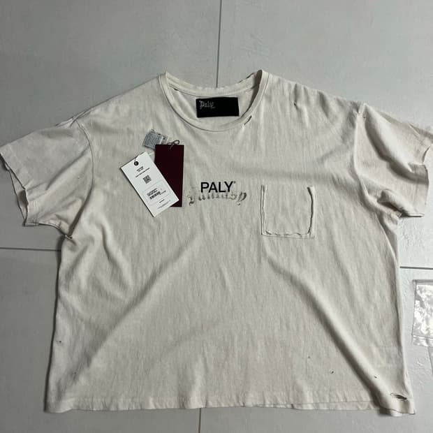 [L] 팔리할리우드  CORE LOGO TEE VINTAGE CREAM