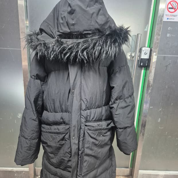 유니폼브릿지 앤 코 블랙 롱 패딩 L