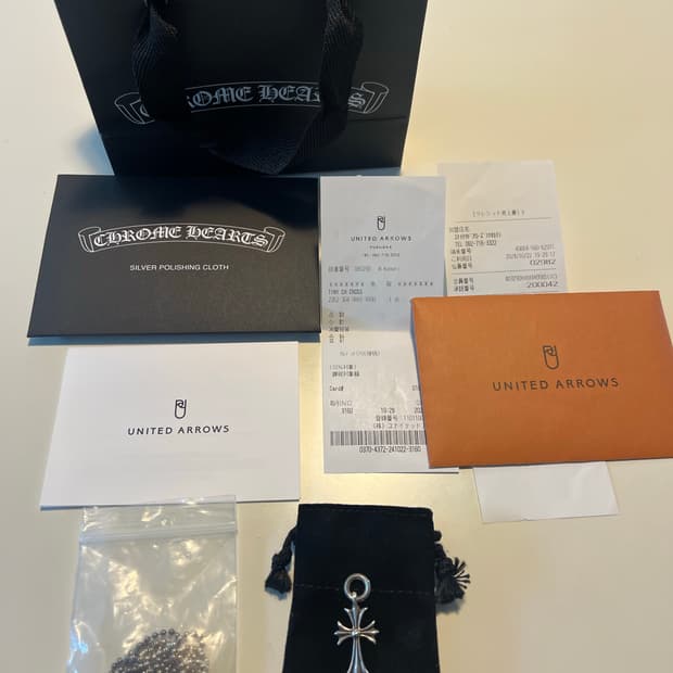 [os] 크롬하츠 타이니 크로스 펜던트 + 정품 볼체인