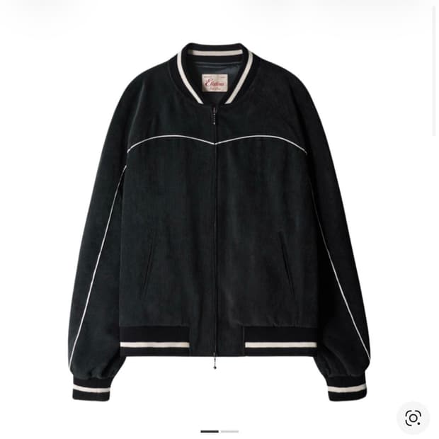 이티씨이 코듀로이 래글런 자켓 블랙-M