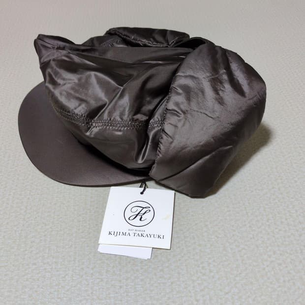 키지마타카유키 브라운 이어플랩 캡