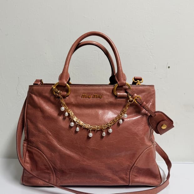 [정품] 미우미우 비텔로 샤인 투웨이백 