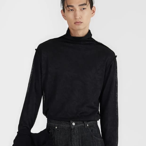 유스 youth 컷오프 터틀넥 티셔츠 블랙
