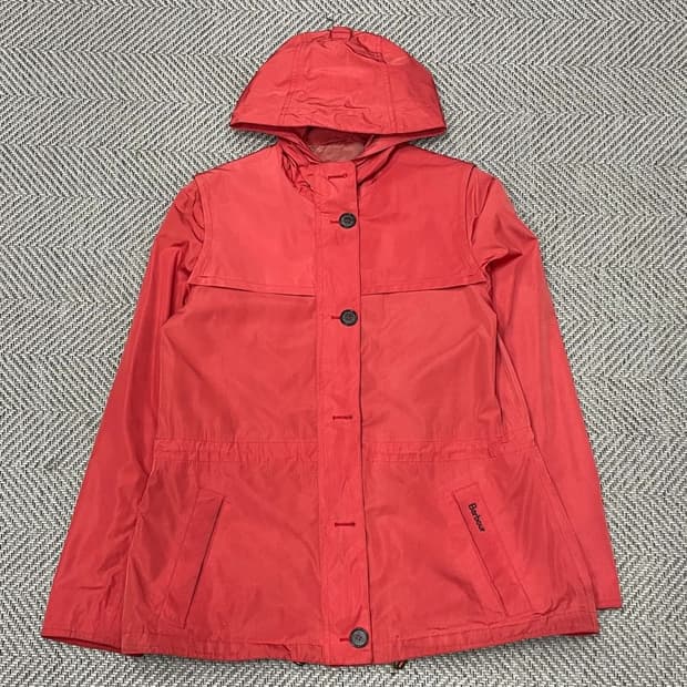 바버 로고 자수 후드 자켓 v0460