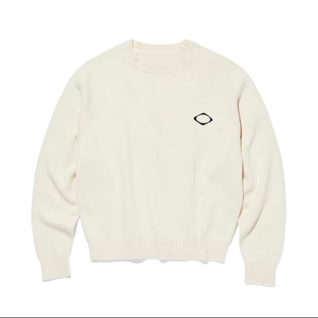 미스치프 롬버스 니트 크림 m