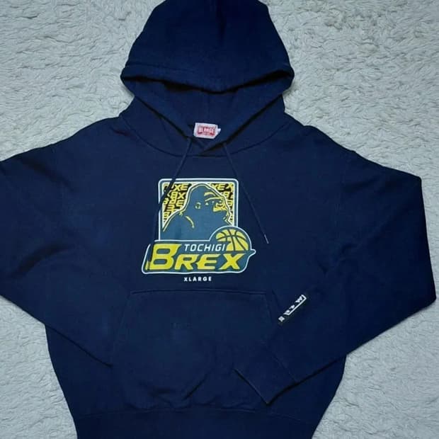 X-LARGE  후드티 네이비 (S)