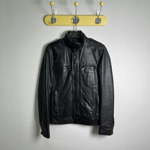 VTG 빈티지 싱글 양가죽 자켓 M