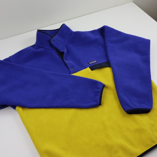 16FW 파타고니아 신칠라 스냅-T 블루/옐로우