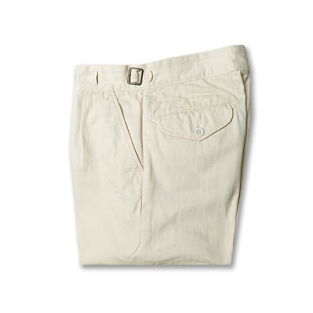 케네스 필드 [Kenneth Field] 아이보리 헤링본 구르카 팬츠