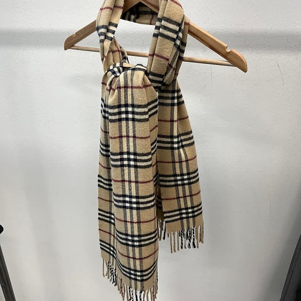 버버리 베이지 캐시미어 머플러 