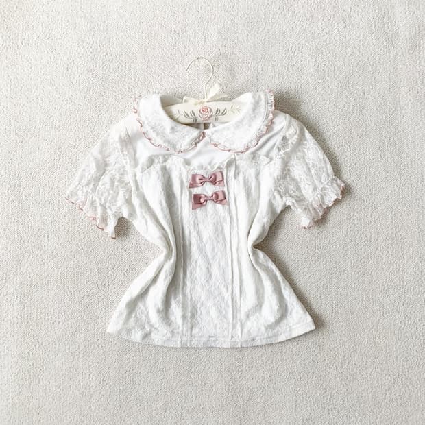 퓨어화이트 ♥ 양지뢰 레이스 브라우스