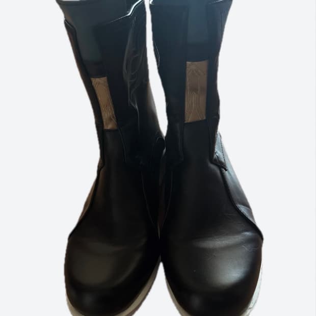 이태리브랜드)검정 가죽앵클 부츠- 오토바이 라이딩가능 부츠 EU43