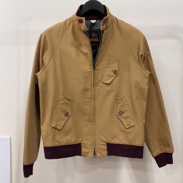 바라쿠타 G9 밀리터리 헤링본 코튼 해링턴 자켓 매장판