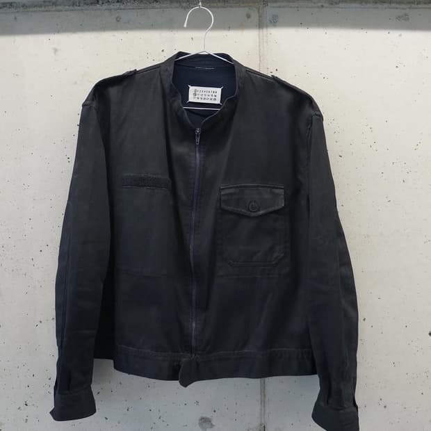 마르지엘라 아티저널 블랙 페인티드 자켓