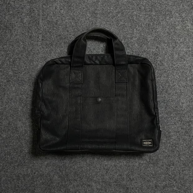 포터 블랙 스트라이프 브리프케이스