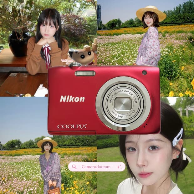 풀셋!) Nikon coolpix A100 니콘 쿨픽스 레드