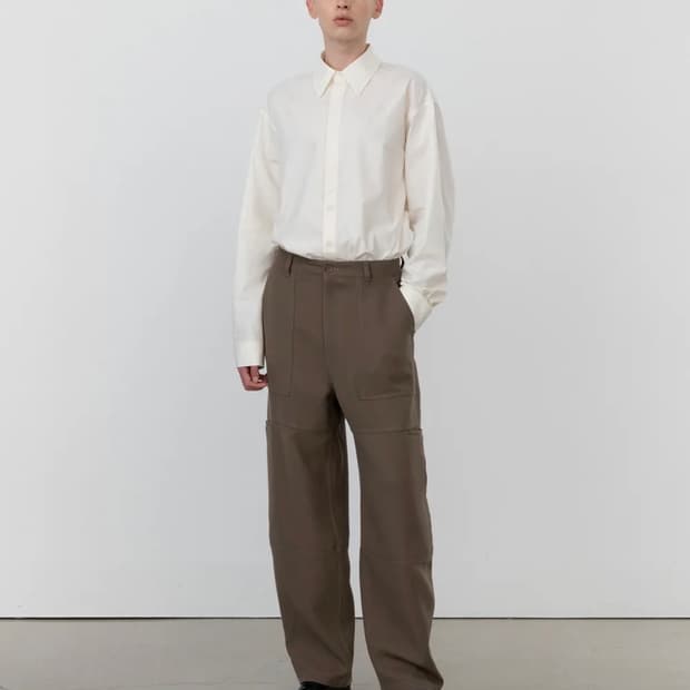 울 더블 클로스 벌룬핏 팬츠 SAND BROWN