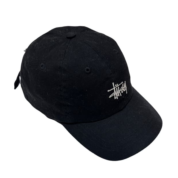 스투시 스탁로고 블랙 볼캡 모자