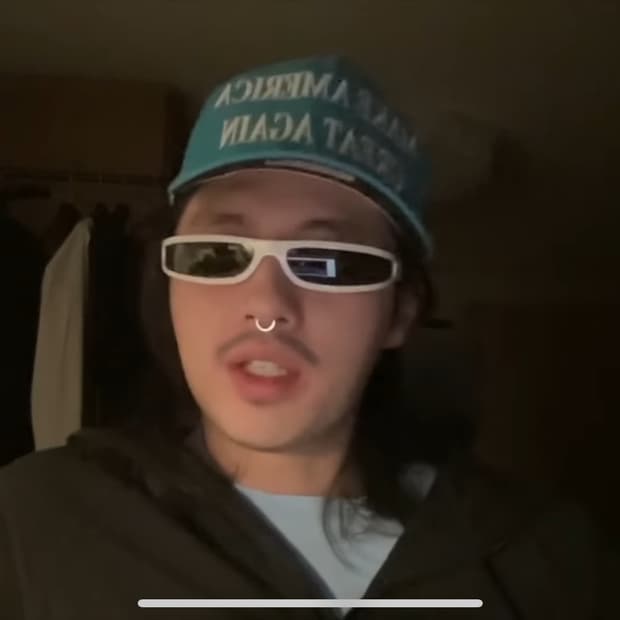 트럼프 MAGA 빨간줄 픽 모자