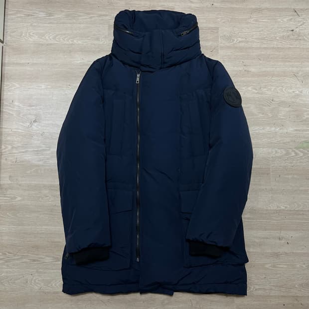 스튜디오 보니 여성 프리미엄 하이넥 덕다운 롱패딩 [네이비] XL/105