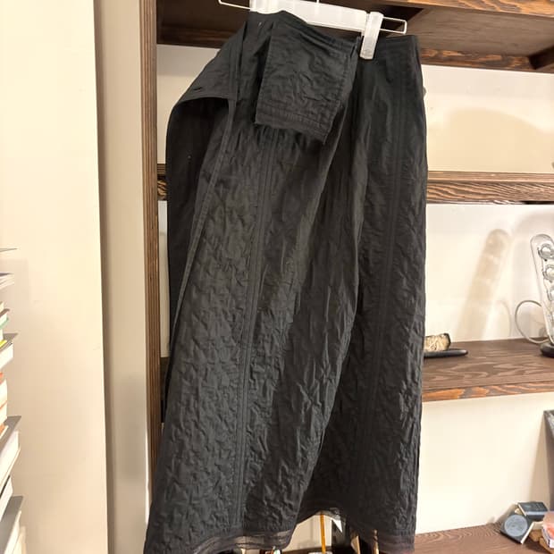 이세이미야케 HaaT 퀄팅 랩 스커트