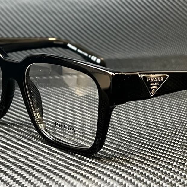 PRADA rim square eyeglasses