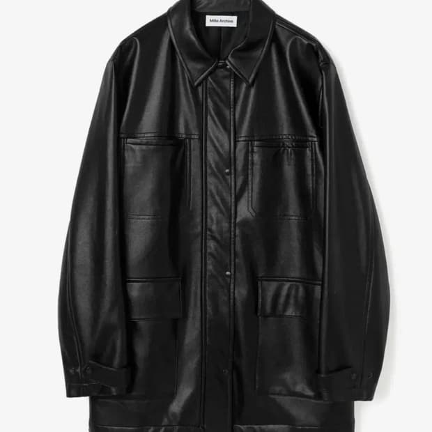 밀로우먼 레더 자켓 블랙 M사이즈 