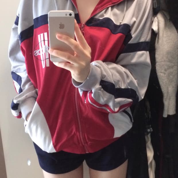 아디다스 올드스쿨 져지 배색 삼선 후드 탈부착 져지 90s 80s 