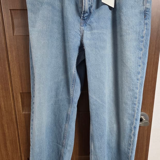 새제품) 유니클로 jwa스트레이트진 63블루 긴기장