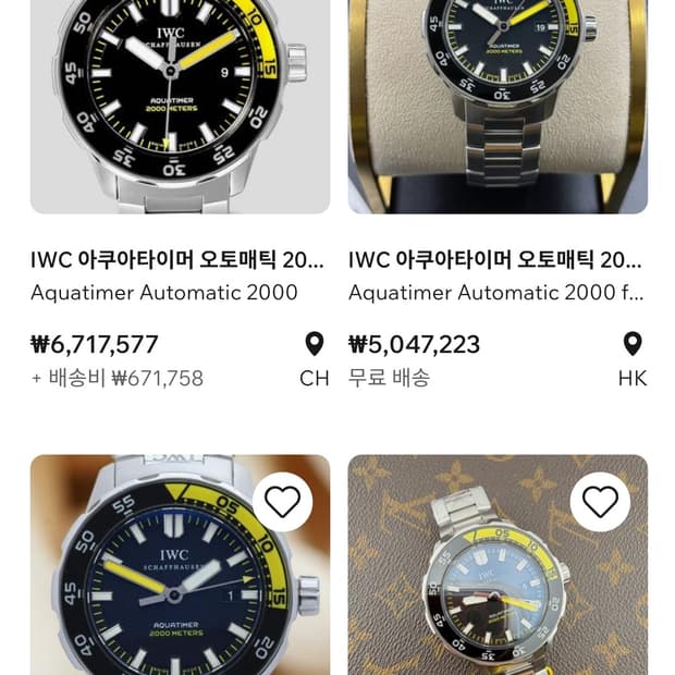 IWC 아쿠아타이머 오토매틱 2000 (IWC356801)