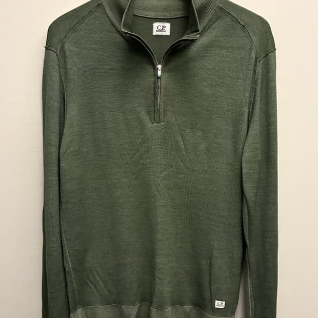 (48/M)00s CP컴퍼니 라나울 니트 반집업 쿼터집업 