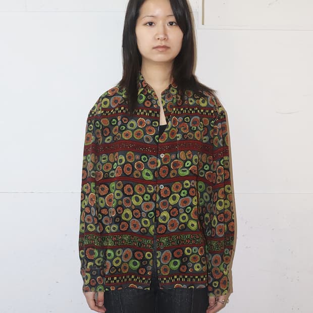 장 폴 고티에 90s 서클 패턴 셔츠