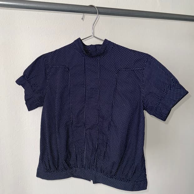 Beams boy 도트 블라우스