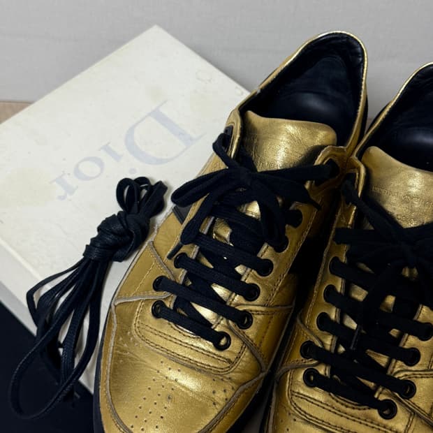 디올옴므 07 골드 스니커즈 41