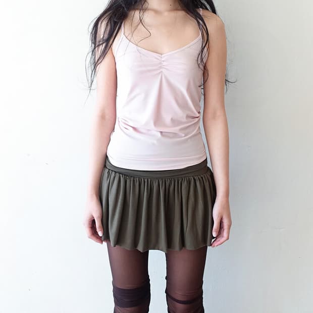 샵페어리 faerie yuzu skirt khaki