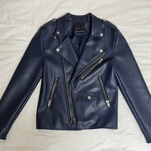 [M]라드뮤지션 에코 레더 라이더 자켓