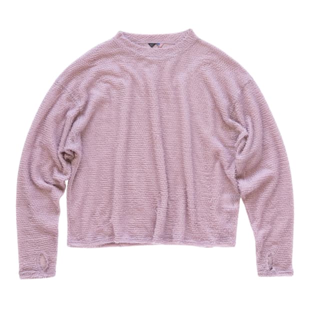 [6] gnuhr 누어 러닝 섀그 스웨터 퍼플도브