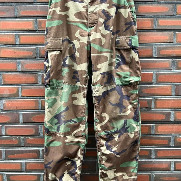 90s [34] 미군 BDU 우드랜드 립스탑 카고팬츠 US ARMY