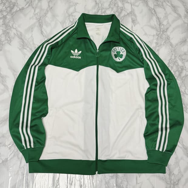 3XL 아디다스 셀틱 삼선 흰초 빅로고 트레이닝 져지 자켓