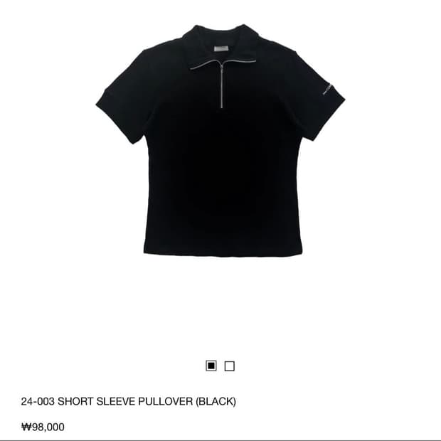 지초이 24-003 short sleeve pull over