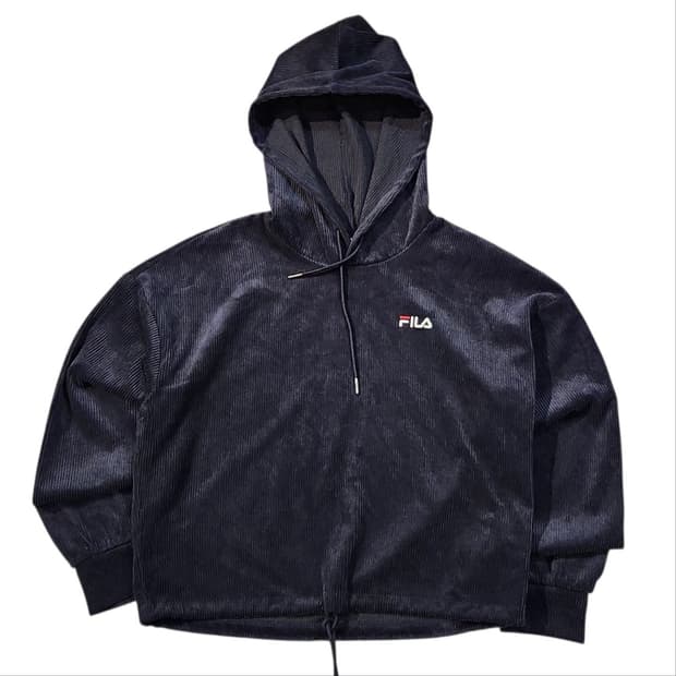 FILA 코듀로이 후드티 M