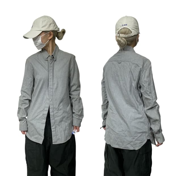 솔리드옴므 우영미 오버핏 그레이 셔츠 100 