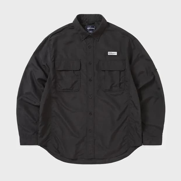 (XL) 디스이즈네버댓 립스탑 피싱 셔츠 블랙