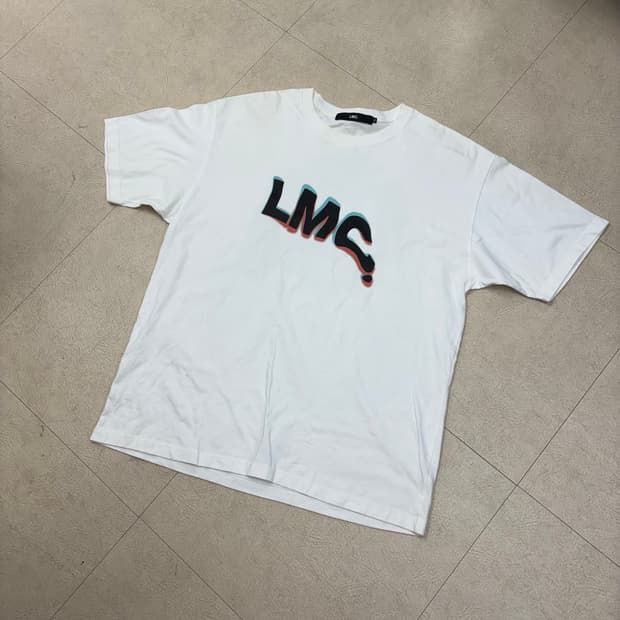 Lmc 빅로고 화이트 반팔티